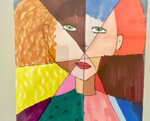 “Mujer de colores”, exposición de retratos pintados por los alumnos del Taller de Pintura Infantil de la Universidad Popular 1