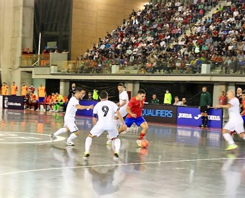 La selección española de fútbol sala comienza en Alcázar su camino al Mundial 2024 ganando a Moldavia 3