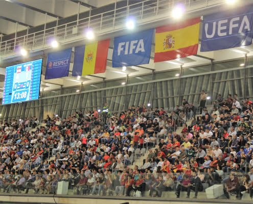 La selección española de fútbol sala comienza en Alcázar su camino al Mundial 2024 ganando a Moldavia 1