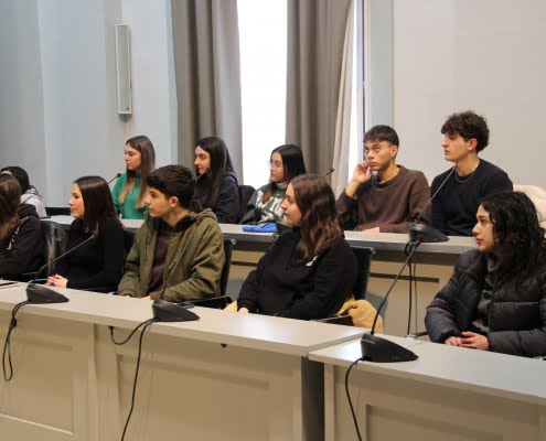 El concejal de Educación recibe en el Salón Noble a los estudiantes italianos de intercambio 5