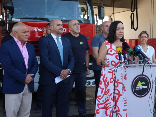 Thumbnail for the post titled: La alcaldesa visita la inversión de 20.000 euros del SCIS en el Parque de Bomberos de Alcázar de San Juan